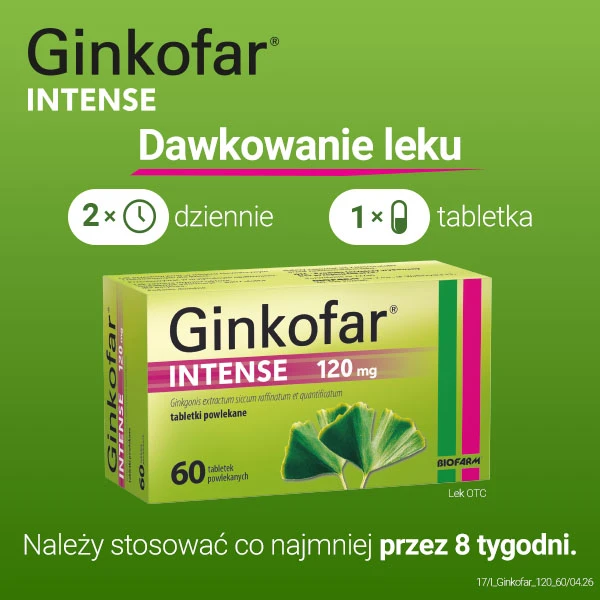 Ginkofar Intense 120mg, 60 tabletek 7