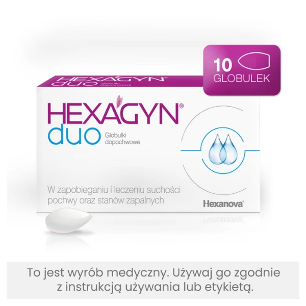 Hexagyn Duo, globulki dopochwowe, 10 sztuk 4