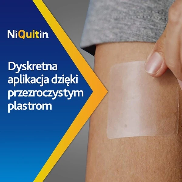 NiQuitin Przezroczysty 14mg/24h (78mg), system transdermalny 2 stopień, 7 plastrów 5