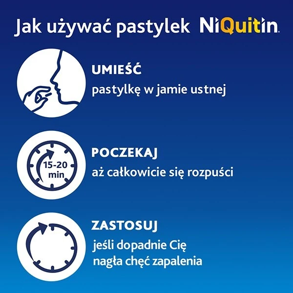 NiQuitin 4mg, smak miętowy, 72 pastylki do ssania 2