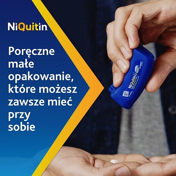 NiQuitin Mini 4mg, dla osób wypalających ponad 20 papierosów dziennie, 20 tabletek do ssania 2