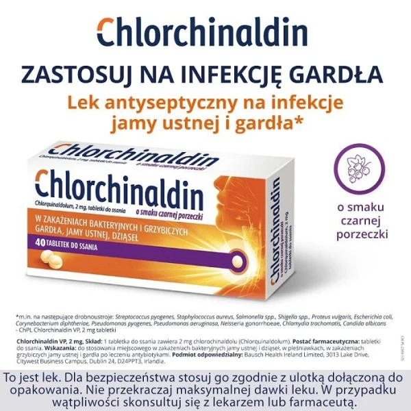 Chlorchinaldin VP 2mg, 40 tabletek do ssania 4