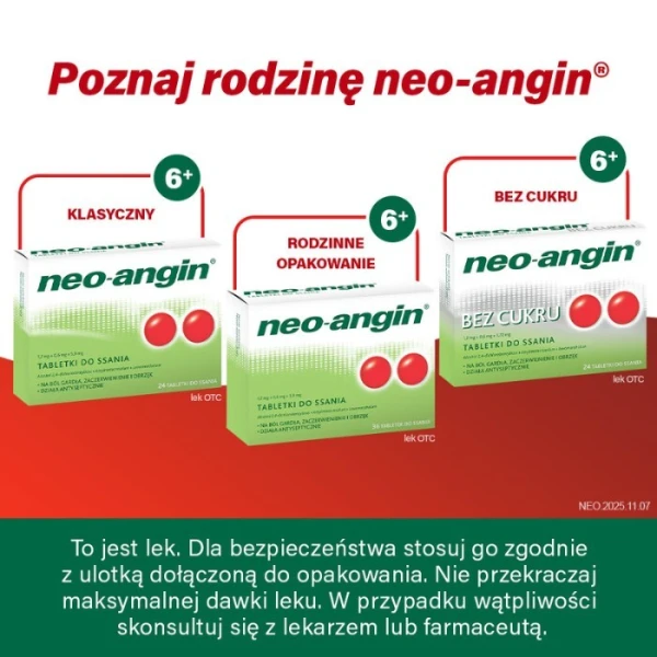 Neo-Angin Wiśnia (1,2mg+0,6mg+5,9mg), 24 pastylki do ssania 5
