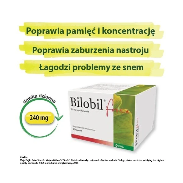 Bilobil Forte 80mg, 90 kapsułek 4