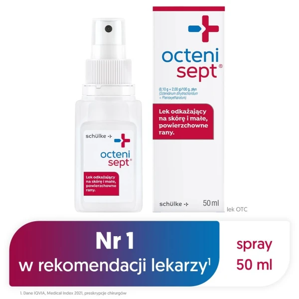 Octenisept (0,1g+2g)/100g, płyn do stosowania na rany, błonę śluzową i skórę, 50ml 2