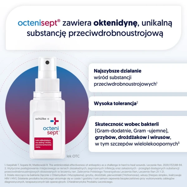 Octenisept (0,1g+2g)/100g, płyn do stosowania na rany, błonę śluzową i skórę, 50ml 3