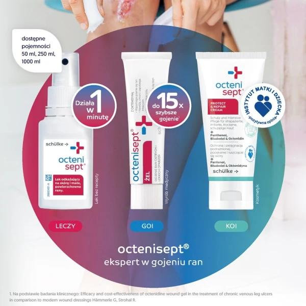 Octenisept (0,1g+2g)/100g, płyn do stosowania na rany, błonę śluzową i skórę, 50ml 4