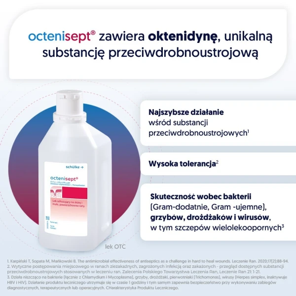 Octenisept (0,1g+2g)/100g, płyn do stosowania na rany, błonę śluzową i skórę, 1000ml 5
