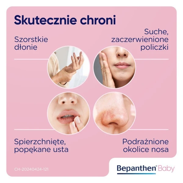 ZESTAW Bepanthen Baby, maść ochronna przeciw odparzeniom pieluszkowym, od urodzenia, 100g + 30g 7