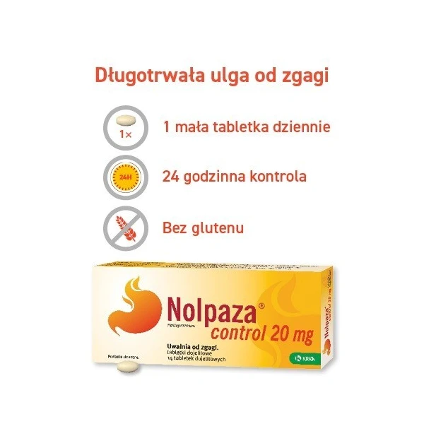 Nolpaza control 20mg, 14 tabletek dojelitowych 4