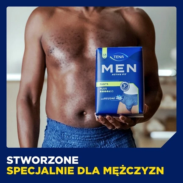 Majtki chłonne Tena Men ActiveFit Pants Plus, rozmiar L/XL, chłonność 5,5/8, 30 sztuk 5