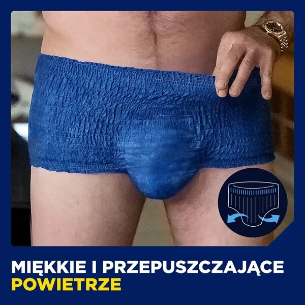 Majtki chłonne Tena Men ActiveFit Pants Plus, rozmiar S/M, chłonność 5,5/8, 9 sztuk 5