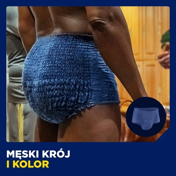 Majtki chłonne Tena Men ActiveFit Pants Plus, rozmiar S/M, chłonność 5,5/8, 9 sztuk 6
