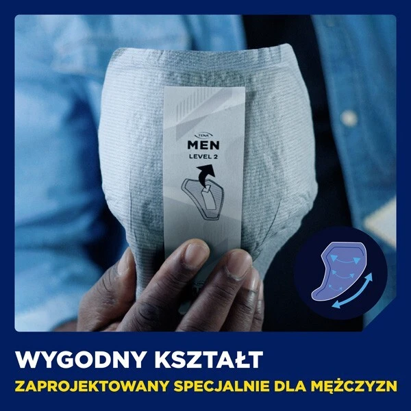 Wkłady anatomiczne Tena Men, Level 3, chłonność 5/8, 20 sztuk 6