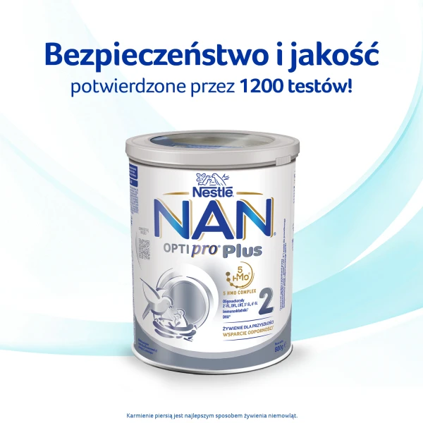 Nestle Nan Optipro Plus 2 HM-O5, mleko modyfikowane, po 6 miesiącu życia, 800g 4