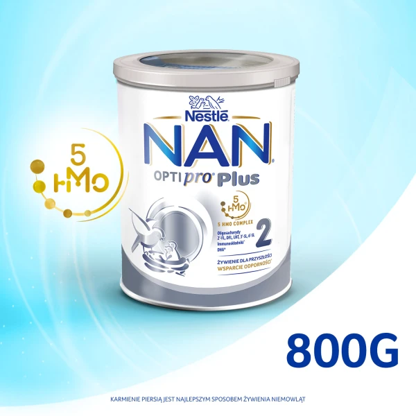 Nestle Nan Optipro Plus 2 HM-O5, mleko modyfikowane, po 6 miesiącu życia, 800g 5