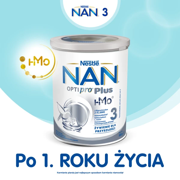 Nestle Nan Optipro Plus HM-O 3, formuła na bazie mleka, 800g 3