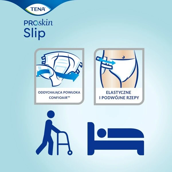 Pieluchomajtki Tena Slip ProSkin Plus, rozmiar S, chłonność 6/8, 30 sztuk 3