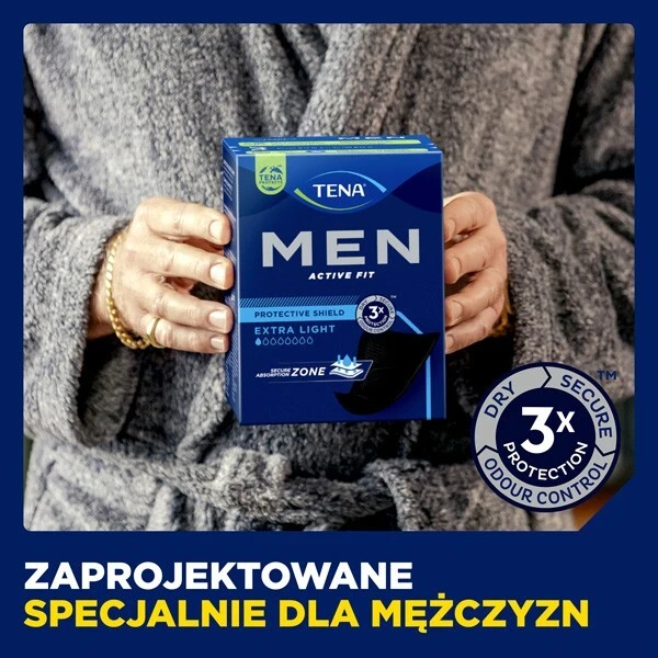 Wkłady anatomiczne Tena Men Extra Light, chłonność 1/8, 14 sztuk 7