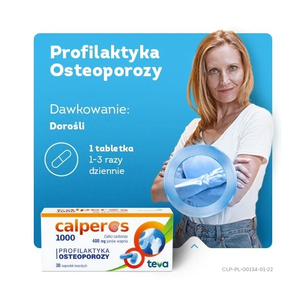 Calperos 1000 (400mg Ca2+), 30 kapsułek 4