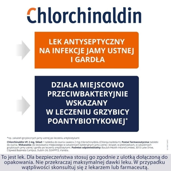 Chlorchinaldin VP 2mg, 20 tabletek do ssania 2