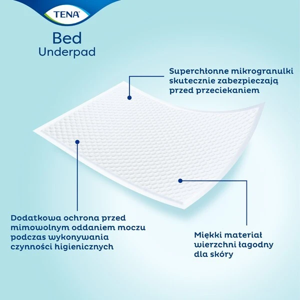 Tena Bed Plus, podkłady higieniczne, rozmiar 60x60cm, 30 sztuk 2