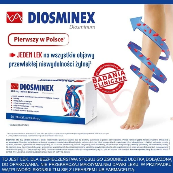 Diosminex 500mg, 60 tabletek 4
