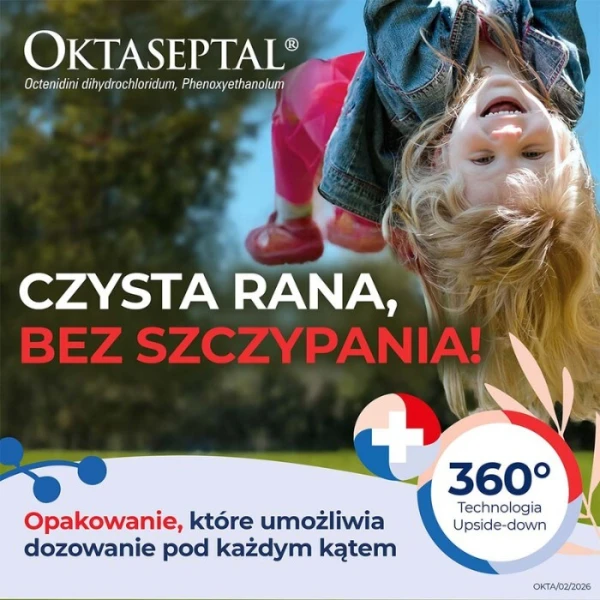 Oktaseptal (0,1g+2g)/100g, aerozol na skórę, 250ml 3