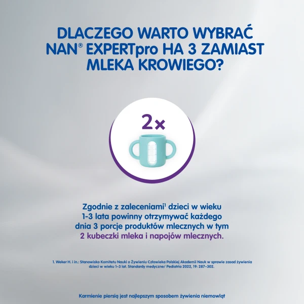 Nestle Nan Expert Pro HA 3, mleko modyfikowane, dla niemowląt po 1 roku życia, 800g 5