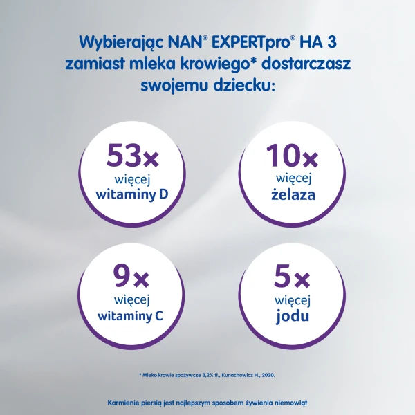 Nestle Nan Expert Pro HA 3, mleko modyfikowane, dla niemowląt po 1 roku życia, 800g 6