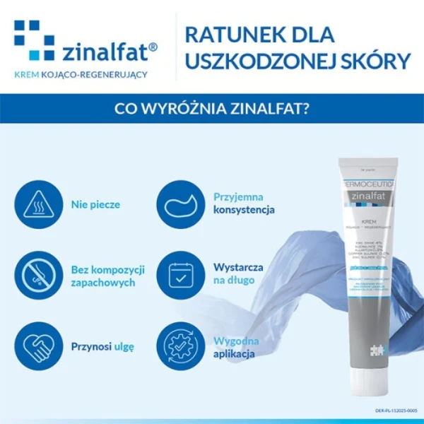 Zinalfat, krem kojąco-regenerujący, od urodzenia, 50ml 2