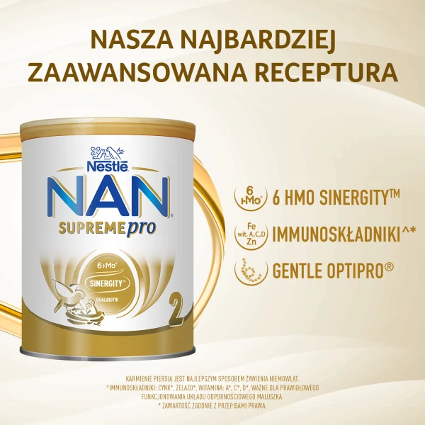 Nestle Nan Supreme Pro 2, mleko modyfikowane, po 6 miesiącu życia, 800g 2