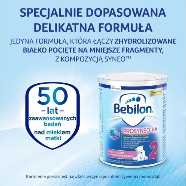 Bebilon Prosyneo HA 2, Hydrolyzed Advance, mleko następne, dla niemowląt po 6 miesiącu życia, 400g 2