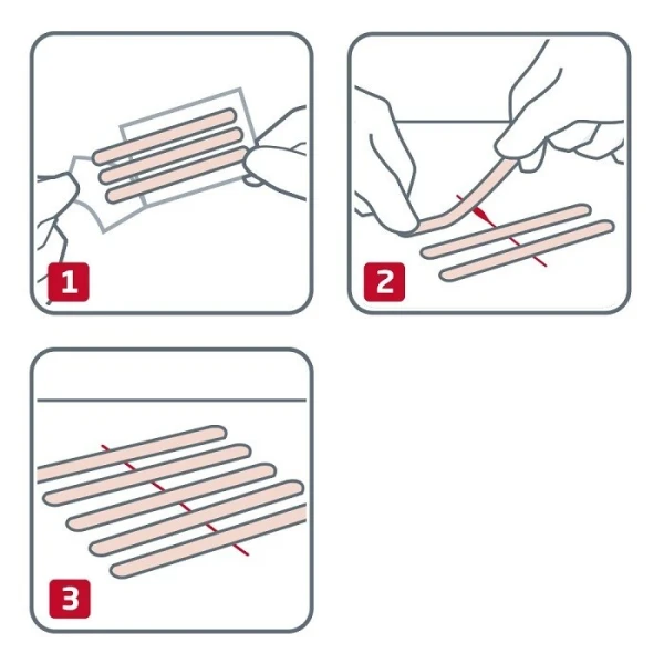 Leukoplast, Leukosan Strip, Wound Closure, paski do zamykania ran, cieliste, 2 rozmiary, 9 sztuk 3