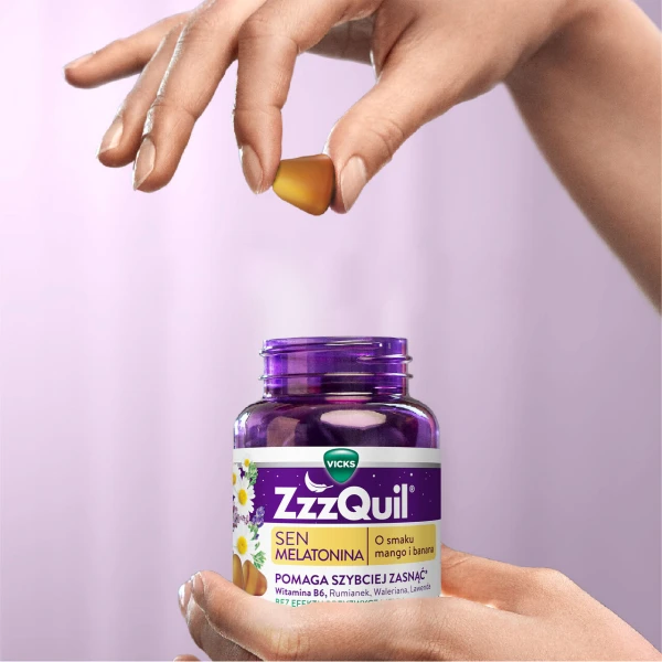 Vicks Zzzquil Natura, żelki, smak mango i banana, 30 sztuk 4