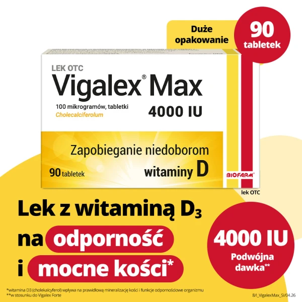 Vigalex Max 4000 j.m., 90 tabletek 2