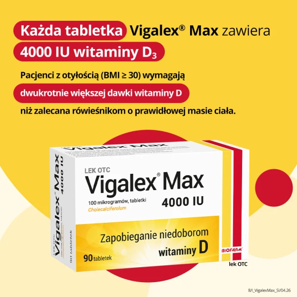 Vigalex Max 4000 j.m., 90 tabletek 3