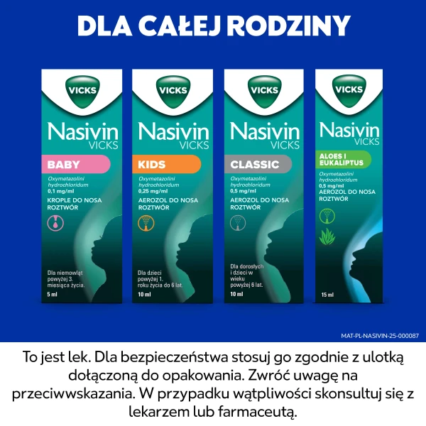 Nasivin Sinex Aloes i Eukaliptus, 0,5mg/ml, aerozol do nosa, 15ml 2