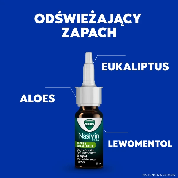 Nasivin Sinex Aloes i Eukaliptus, 0,5mg/ml, aerozol do nosa, 15ml 9