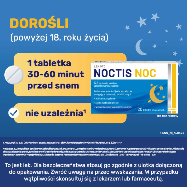 Noctis Noc 12,5mg, 20 tabletek 7