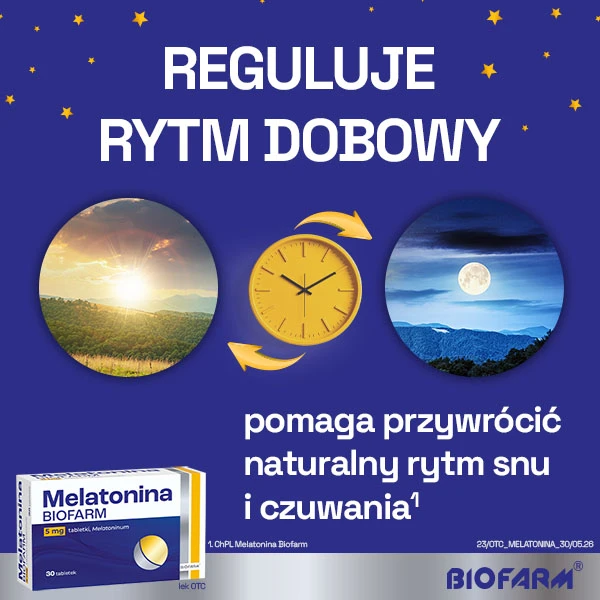 Melatonina Biofarm 5mg, 30 tabletek 3
