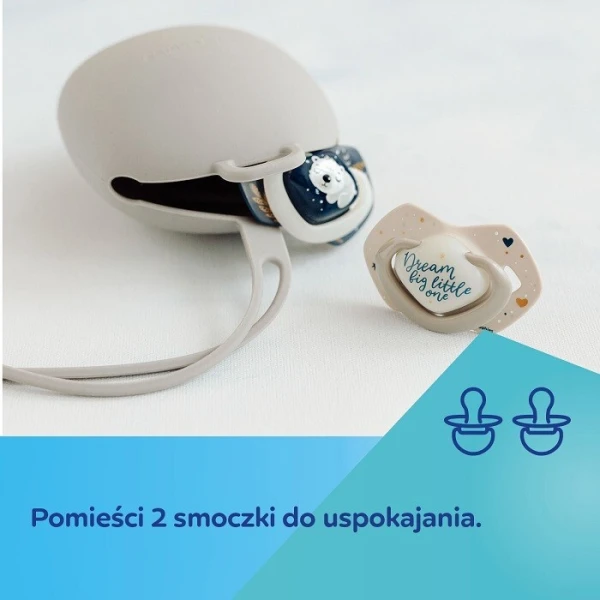 Canpol, silikonowe etui na smoczki, beżowe, 51/402, 1 sztuka 2