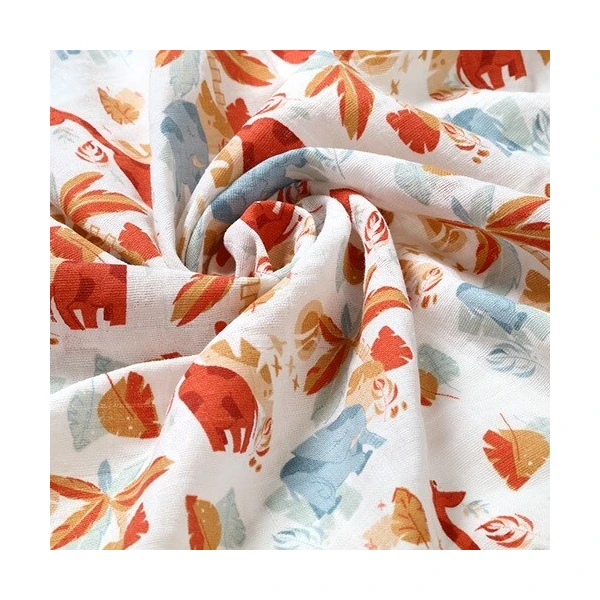 BabyOno, pieluchy muślinowe, błękitno-pomarańczowe, 70cmx70cm, 348/07, 3 sztuki 2