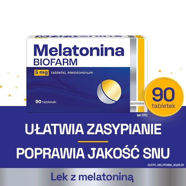 Melatonina Biofarm 5mg, 90 tabletek 5