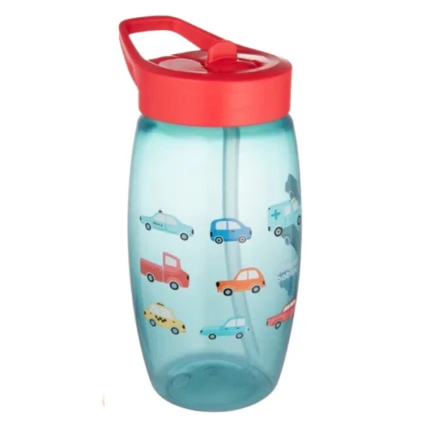 Canpol, bidon ze składanym ustnikiem, niebieski, Samochody, po 4 roku życia, 56/618, 400ml 2