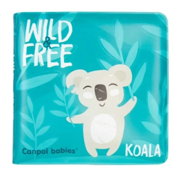 Canpol, miękka książeczka kąpielowa z piszczkiem, Koala, Wild Animals, po 6 miesiącu życia, 2/083, 1 sztuka 2