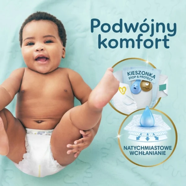 Pampers Premium Care, pieluszki jednorazowe, rozmiar 1, waga 2-5kg, 156 sztuk 2