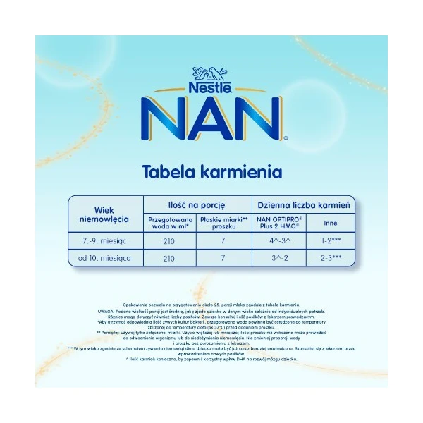 Nestle Nan Optipro Plus 2 HM-O5, mleko modyfikowane, po 6 miesiącu życia, trzypak (3x800g) 1