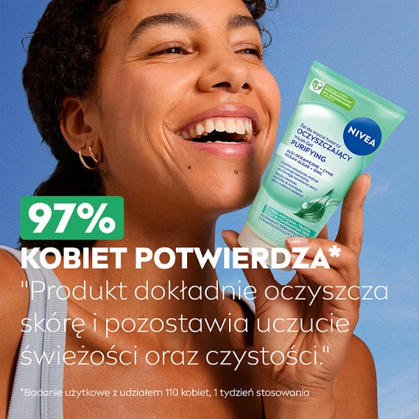 Nivea, oczyszczający żel do mycia twarzy, cera mieszana i tłusta, 150ml 5