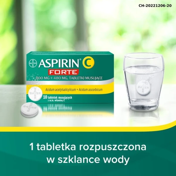 Aspirin C Forte (800mg+480mg), 10 tabletek musujących 5